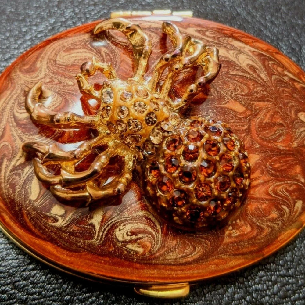 Spring Street Jewelry mirror box original spider
